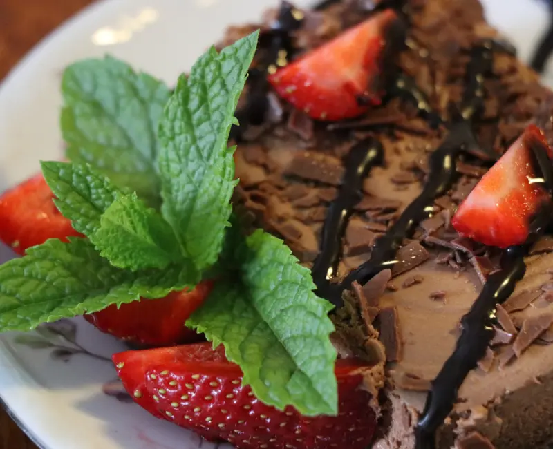 Torta Mousse de Cacau e Abacate